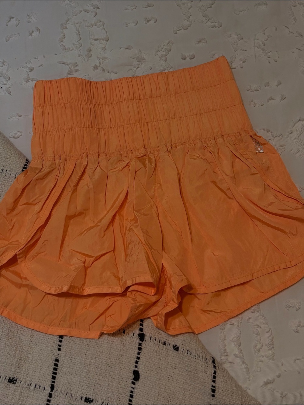 Free People FP Movement The Way Home Orange  High-Waisted Athletic Shorts